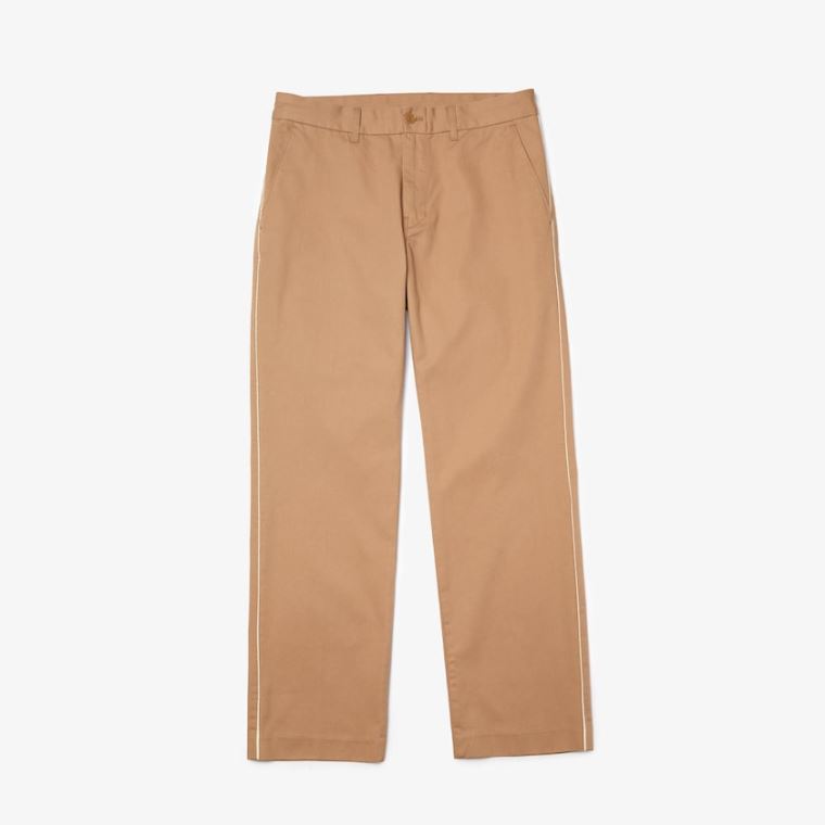 Lacoste LIVE Five-Pocket Chino Pants Bézs | fpwQ1sov