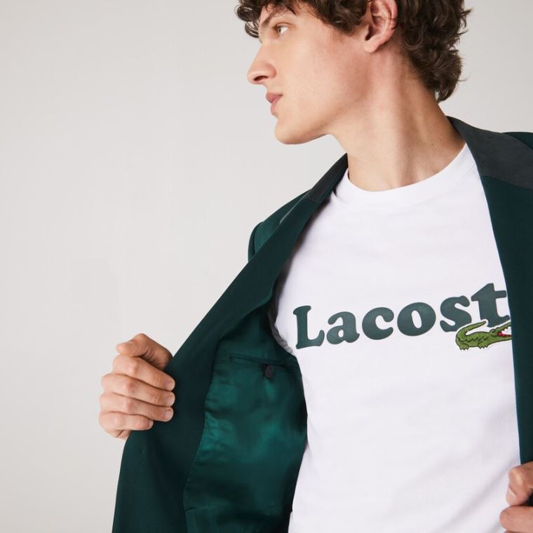 Lacoste LIVE Pamut Cloth Suit Jacket Zöld | bpqQfp96