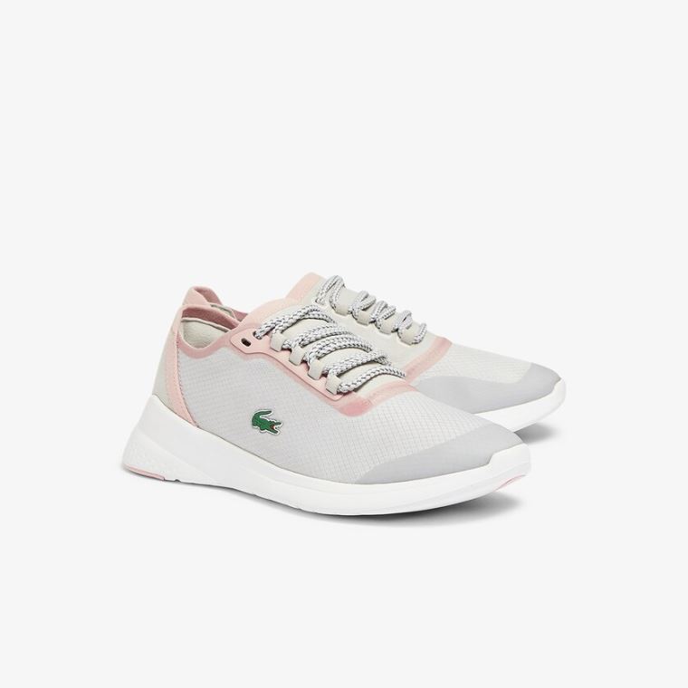 Lacoste LT Fit Szintetikus and Textil Sneakers Világos Szürke Világos Rózsaszín | CVxTywGW