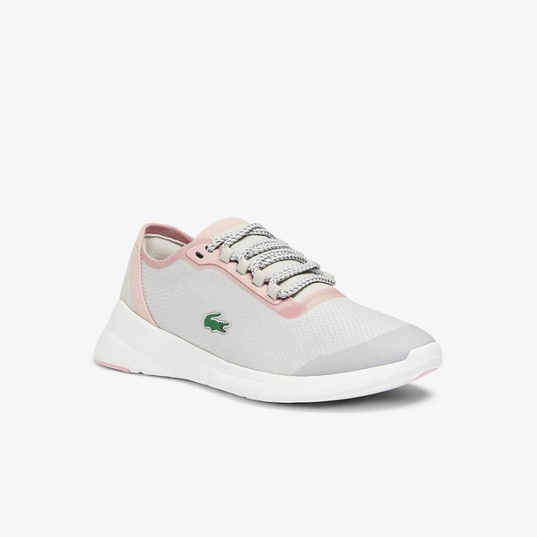 Lacoste LT Fit Szintetikus and Textil Sneakers Világos Szürke Világos Rózsaszín | CVxTywGW