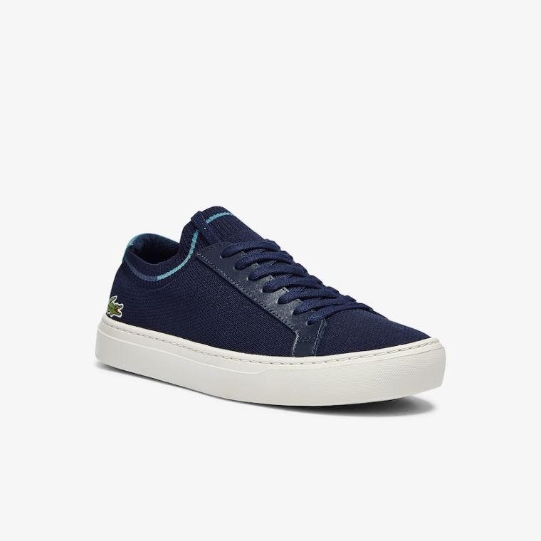 Lacoste La Piquée Textil Knit Sneakers Sötétkék | S4wUhlXo