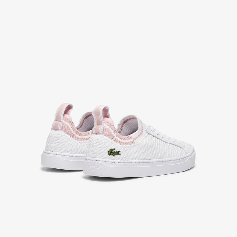 Lacoste La Piquée Textil Sneakers Fehér Rózsaszín | 7g0rQEu1