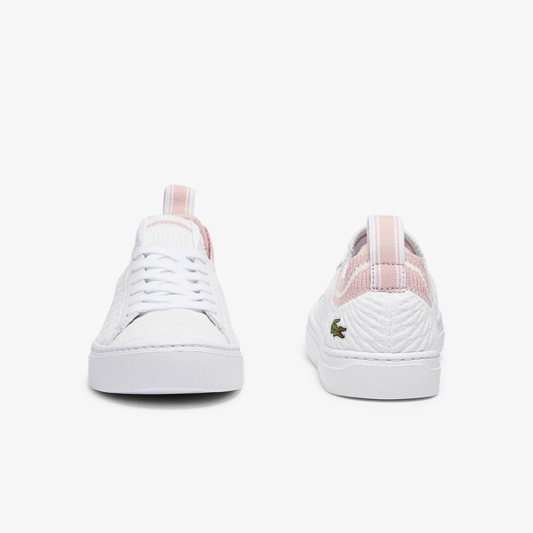 Lacoste La Piquée Textil Sneakers Fehér Rózsaszín | 7g0rQEu1