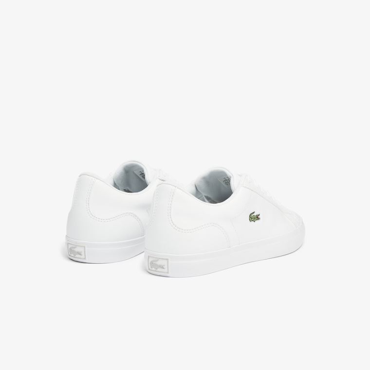 Lacoste Lerond BL Bőr and Szintetikus Sneakers Fehér | G737NMbf