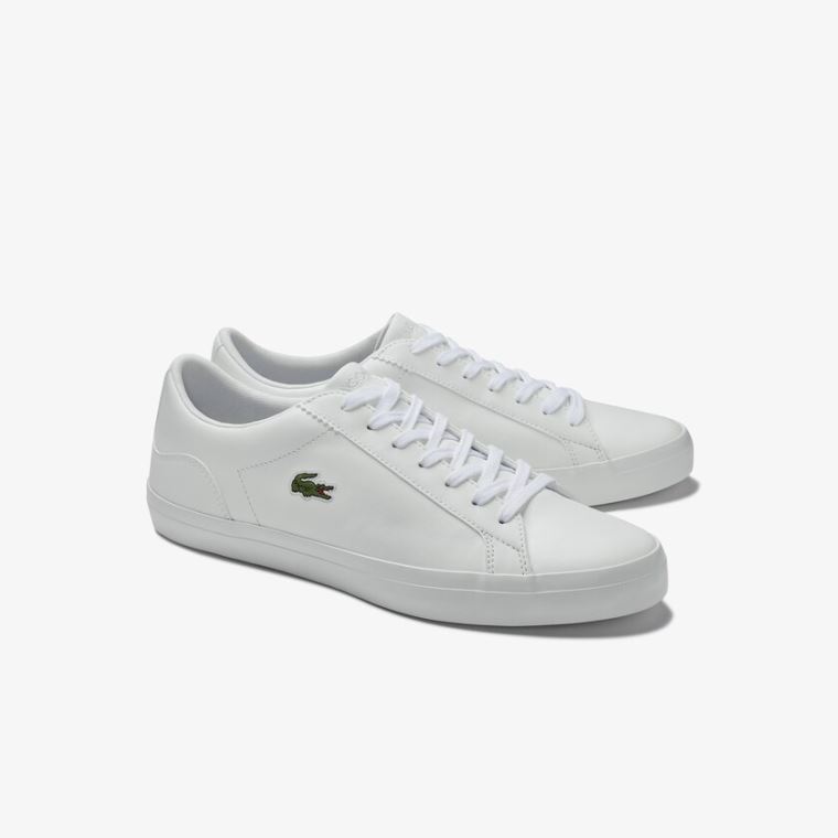 Lacoste Lerond Bőr Sneakers Fehér | wC9yixQa