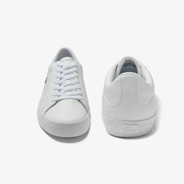 Lacoste Lerond Bőr Sneakers Fehér | wC9yixQa