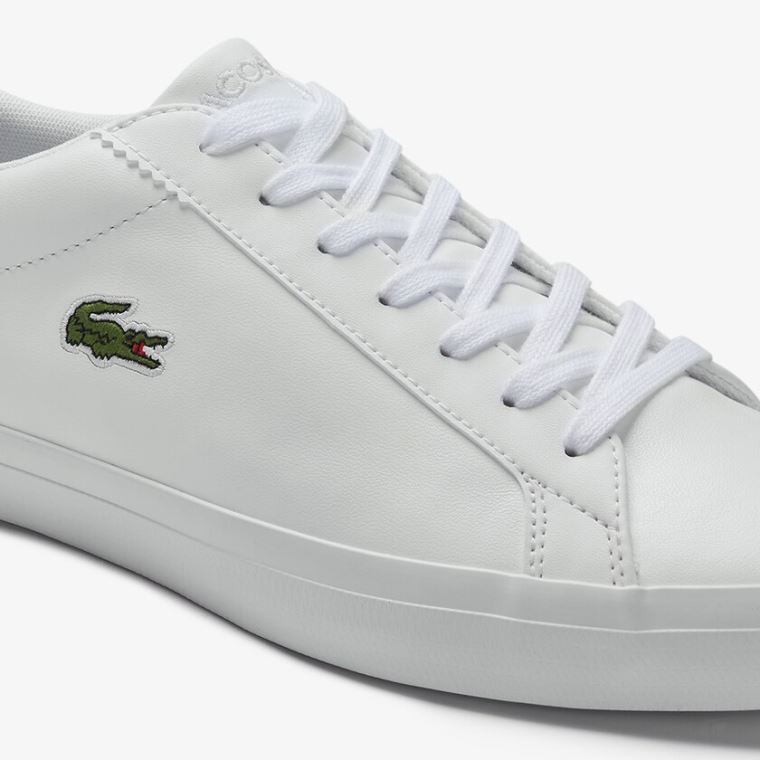 Lacoste Lerond Bőr Sneakers Fehér | wC9yixQa