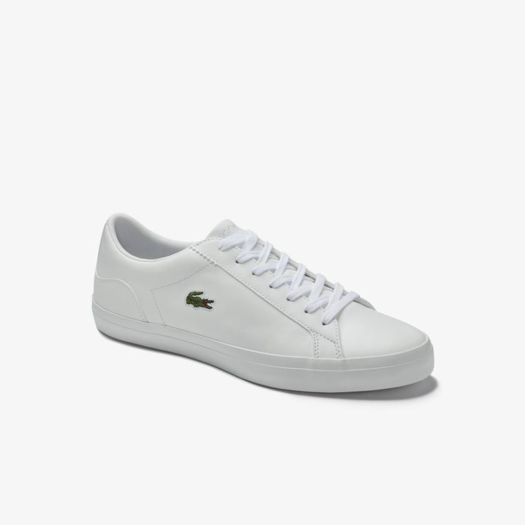 Lacoste Lerond Bőr Sneakers Fehér | wC9yixQa