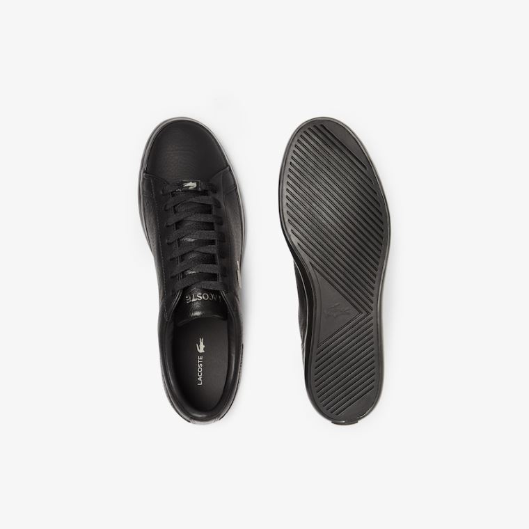 Lacoste Lerond Bőr and Szintetikus Sneakers Fekete | sQCC2njI