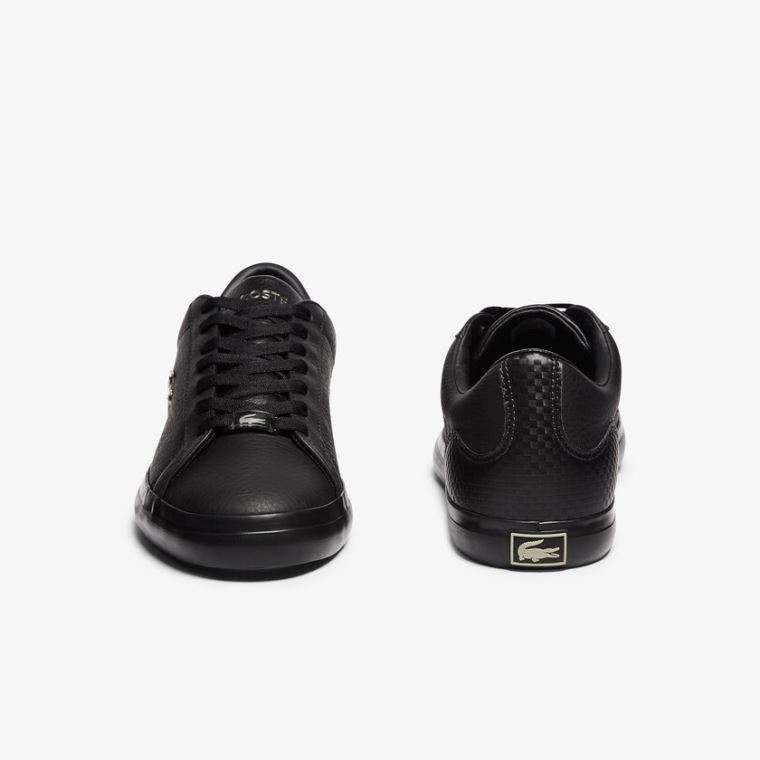 Lacoste Lerond Bőr and Szintetikus Sneakers Fekete | sQCC2njI