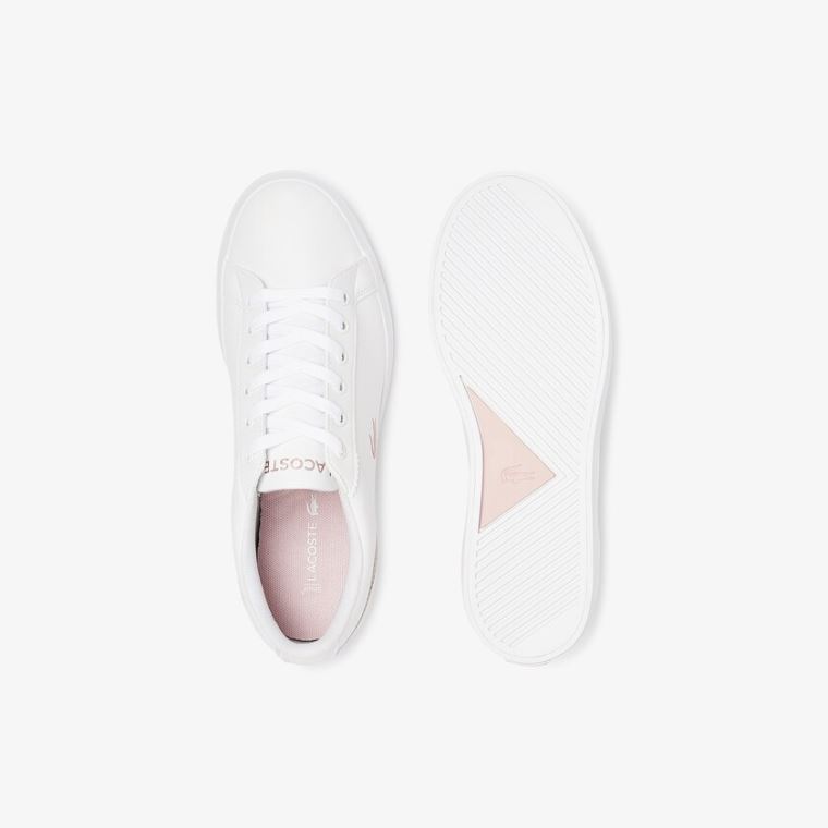 Lacoste Lerond Szintetikus Iridescent Sneakers Fehér Rózsaszín | SKox8Bis