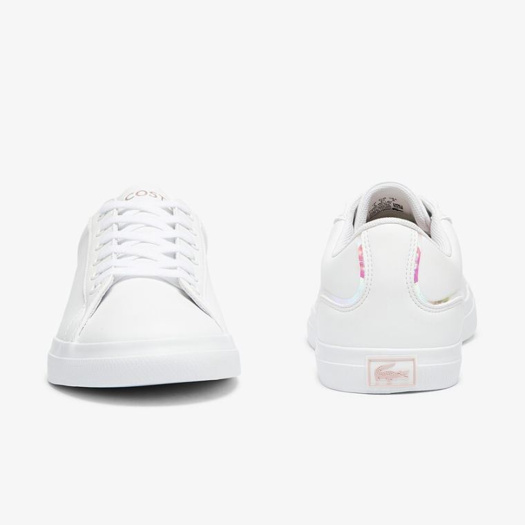 Lacoste Lerond Szintetikus Iridescent Sneakers Fehér Rózsaszín | SKox8Bis