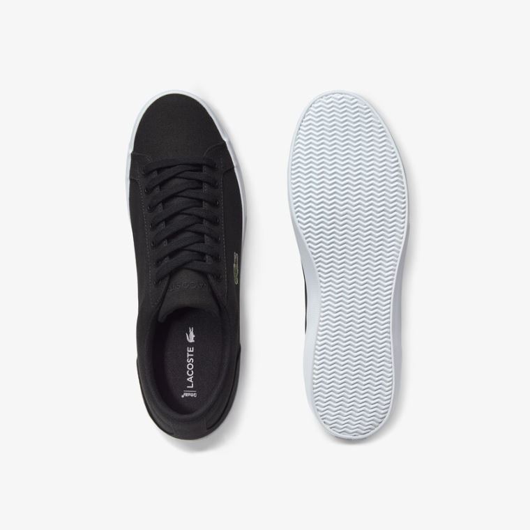 Lacoste Lerond Vászon Sneakers Fekete | WEW2BrB3