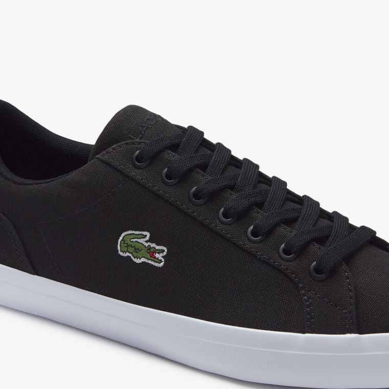 Lacoste Lerond Vászon Sneakers Fekete | WEW2BrB3