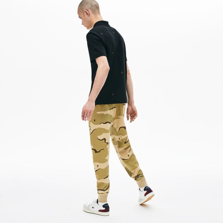 Lacoste Live Rose Embroidered Camo Sweatpant Bézs Fehér | GowhMxic