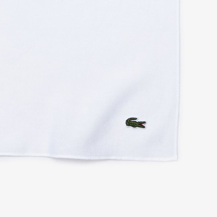 Lacoste Made In France Gradated Print Organic Pamut Scarf Fehér Sötétkék Kék | wevZpoAY