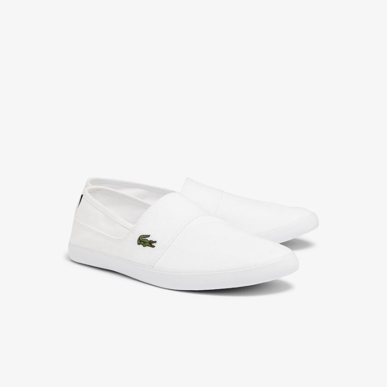 Lacoste Marice Vászon Slip-ons Fehér | LVIQcE7p