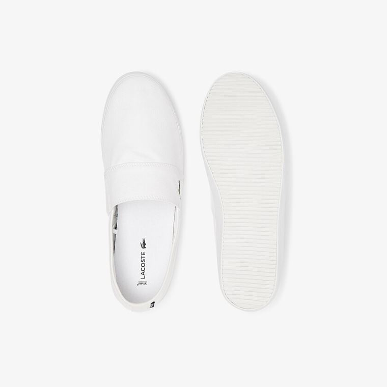 Lacoste Marice Vászon Slip-ons Fehér | LVIQcE7p