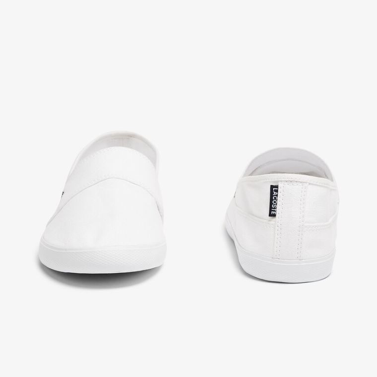 Lacoste Marice Vászon Slip-ons Fehér | LVIQcE7p