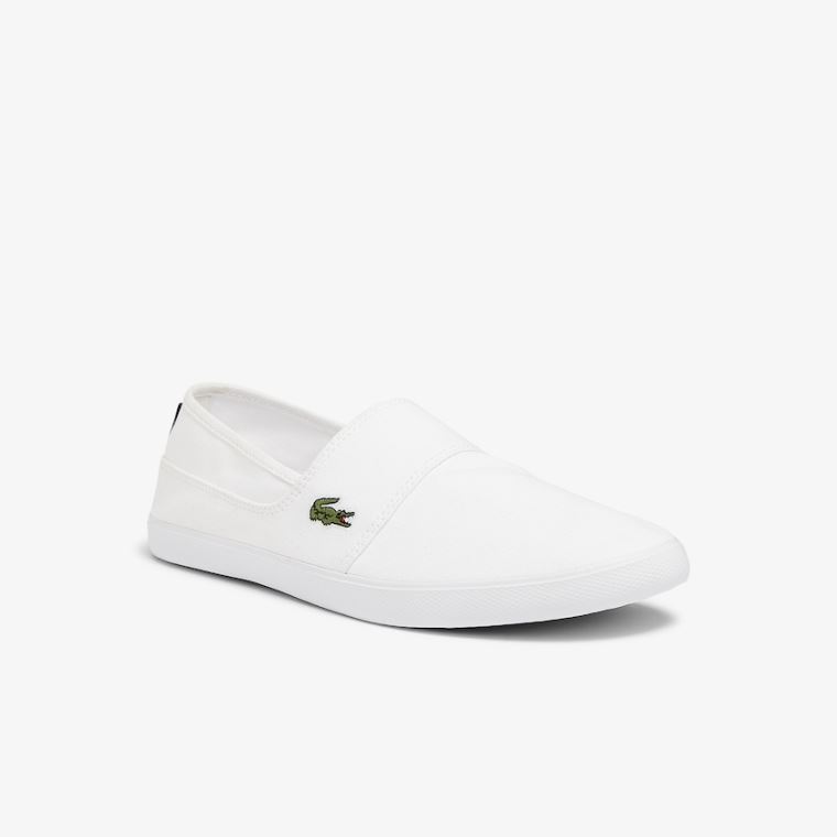 Lacoste Marice Vászon Slip-ons Fehér | LVIQcE7p