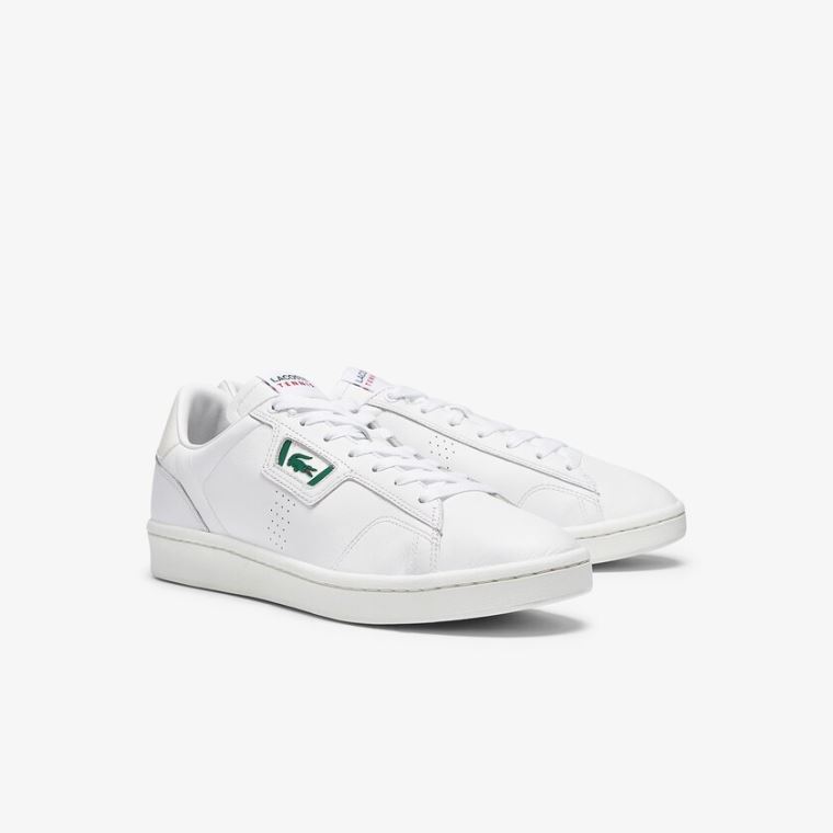 Lacoste Masters Classic Bőr Sneakers Fehér Szürke | 22NvYVeV