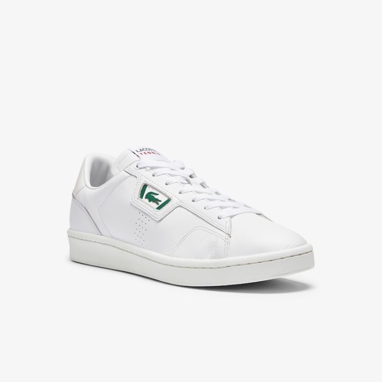 Lacoste Masters Classic Bőr Sneakers Fehér Szürke | 22NvYVeV