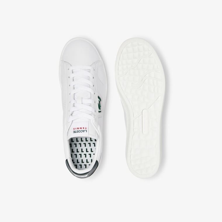 Lacoste Masters Classic Bőr Sneakers Fehér Sötétzöld | 24OWQDdy