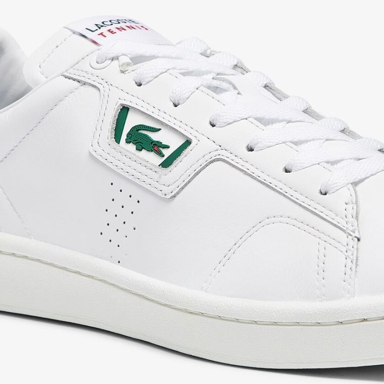 Lacoste Masters Classic Bőr Sneakers Fehér Sötétzöld | 24OWQDdy