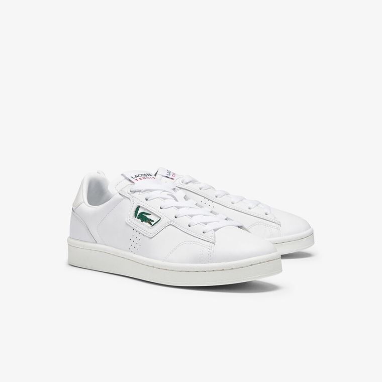 Lacoste Masters Classic Bőr Sneakers Fehér Szürke | RfRyEf7n