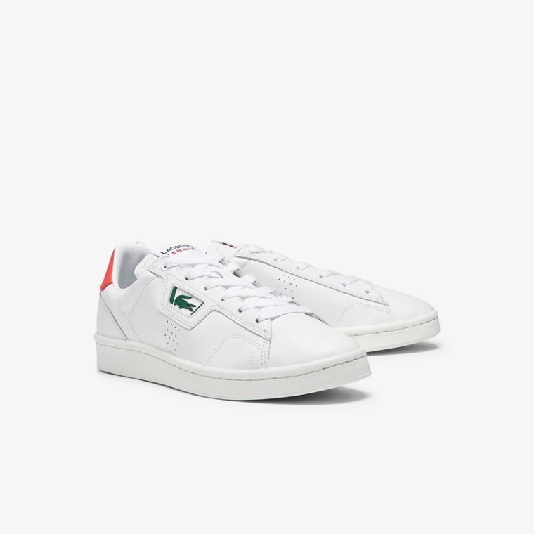 Lacoste Masters Classic Bőr Sneakers Fehér Bézs | Wu2H0ayp