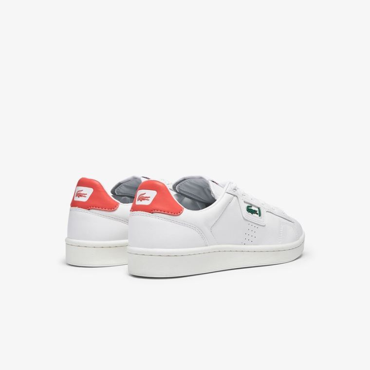 Lacoste Masters Classic Bőr Sneakers Fehér Bézs | Wu2H0ayp