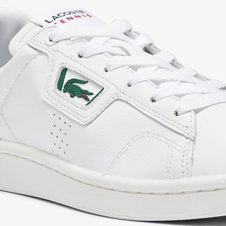 Lacoste Masters Classic Bőr Sneakers Fehér Bézs | Wu2H0ayp