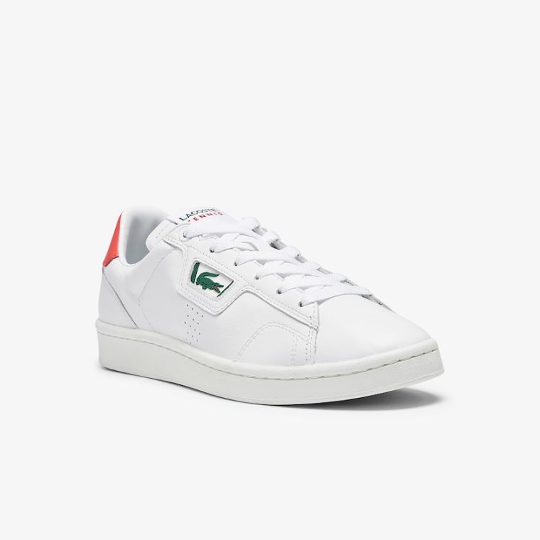 Lacoste Masters Classic Bőr Sneakers Fehér Bézs | Wu2H0ayp