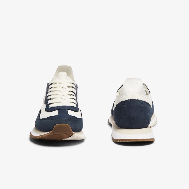 Lacoste Match Break Textil Sneakers Fehér Sötétkék | 9oWOc30o