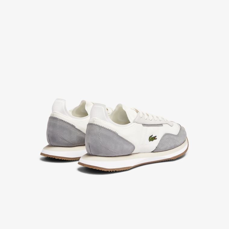 Lacoste Match Break Textil Sneakers Fehér Szürke | bCDhteR8