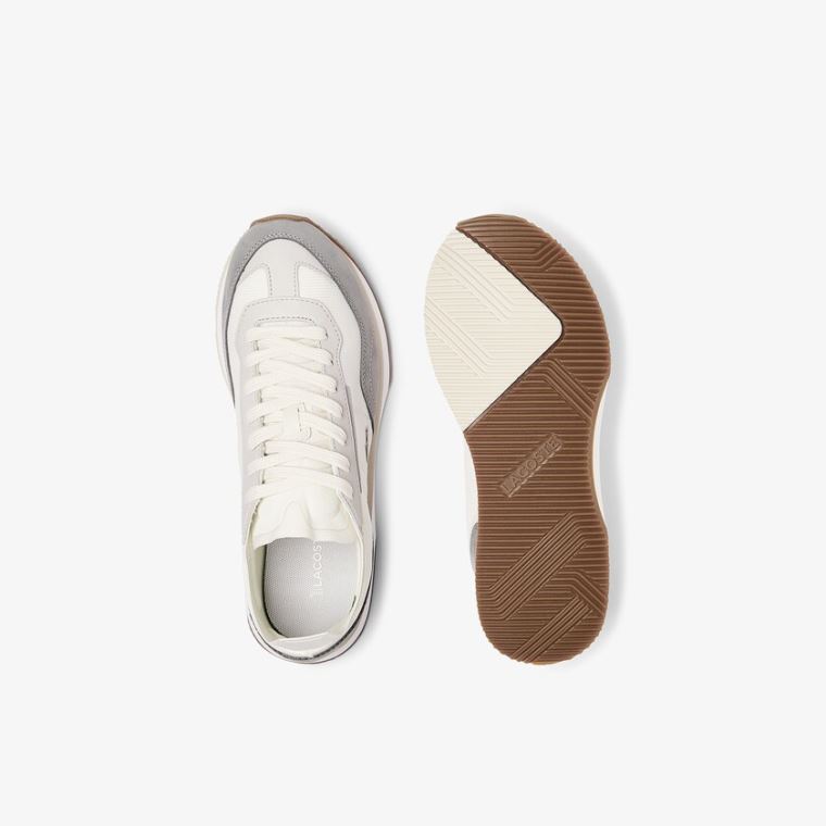 Lacoste Match Break Textil Sneakers Fehér Szürke | bCDhteR8