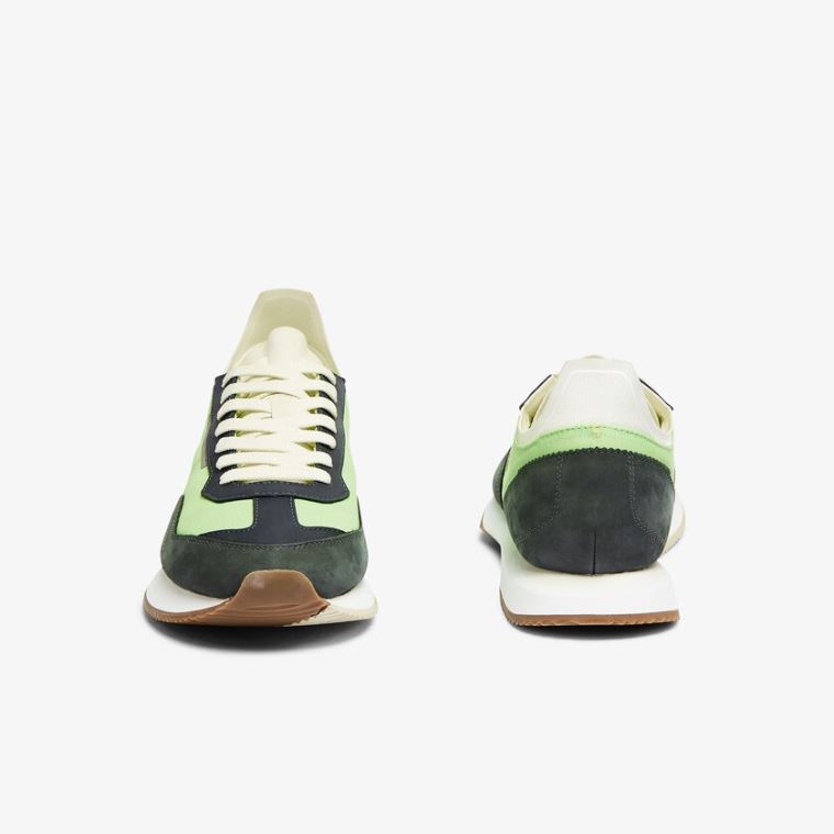 Lacoste Match Break Textil Sneakers Olivazöld Világos Zöld | neF6Ped0