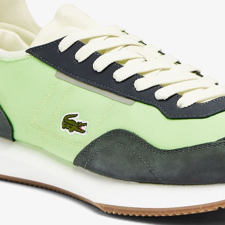 Lacoste Match Break Textil Sneakers Olivazöld Világos Zöld | neF6Ped0