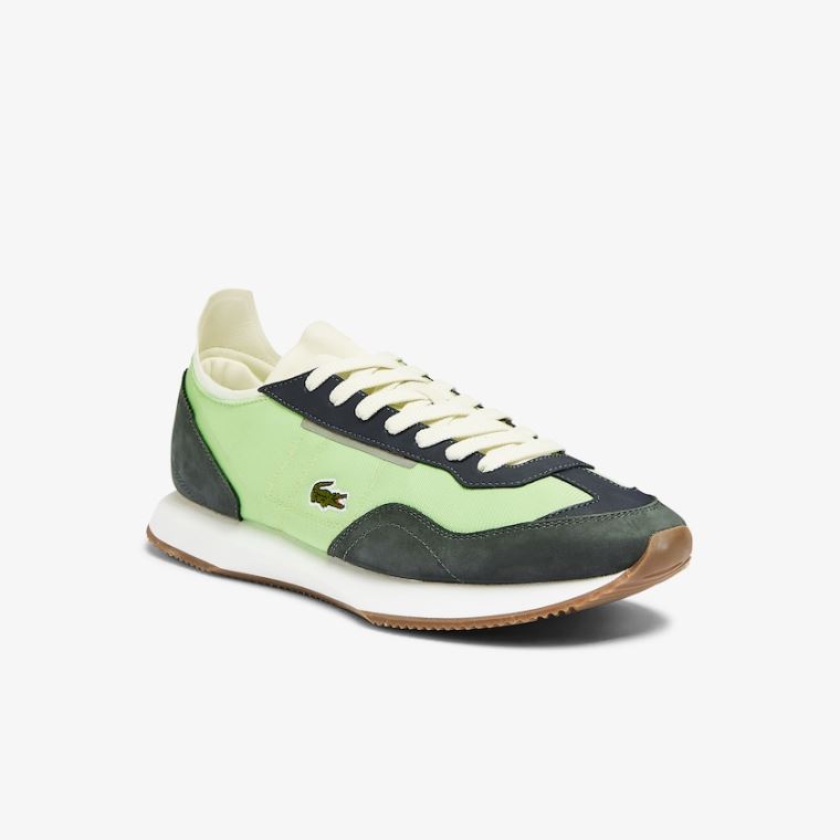 Lacoste Match Break Textil Sneakers Olivazöld Világos Zöld | neF6Ped0