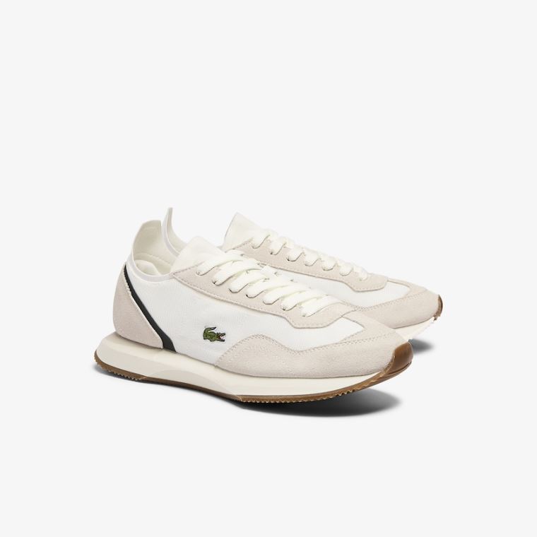 Lacoste Match Break Textil and Velúr Sneakers Bézs Zöld | apOpZjDC