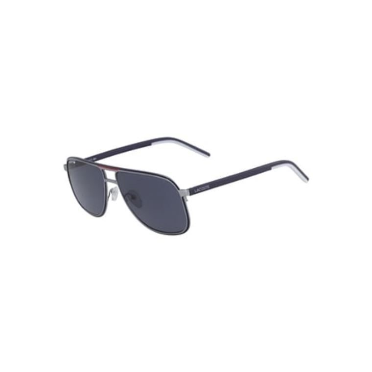 Lacoste Metal Stripes & Piping Navigator Sunglasses Titán | JKye3yvb