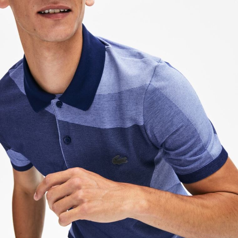 Lacoste Motion Ergonomic Polo Shirt Sötétkék Kék Lila | BP4nlvB4