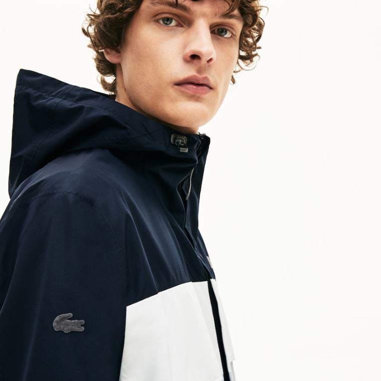 Lacoste Motion Packable Crease-Proof Parka Sötétszürke Szürke | QfXfLNqd