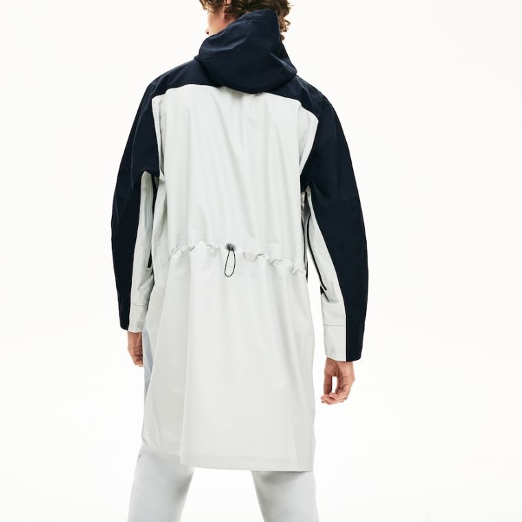 Lacoste Motion Packable Crease-Proof Parka Sötétszürke Szürke | QfXfLNqd