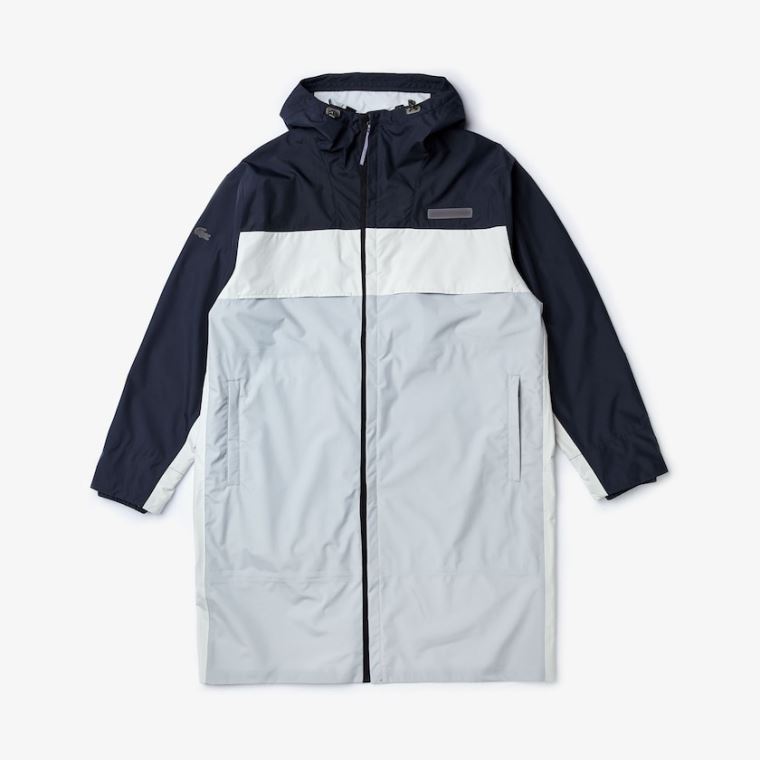 Lacoste Motion Packable Crease-Proof Parka Sötétszürke Szürke | QfXfLNqd