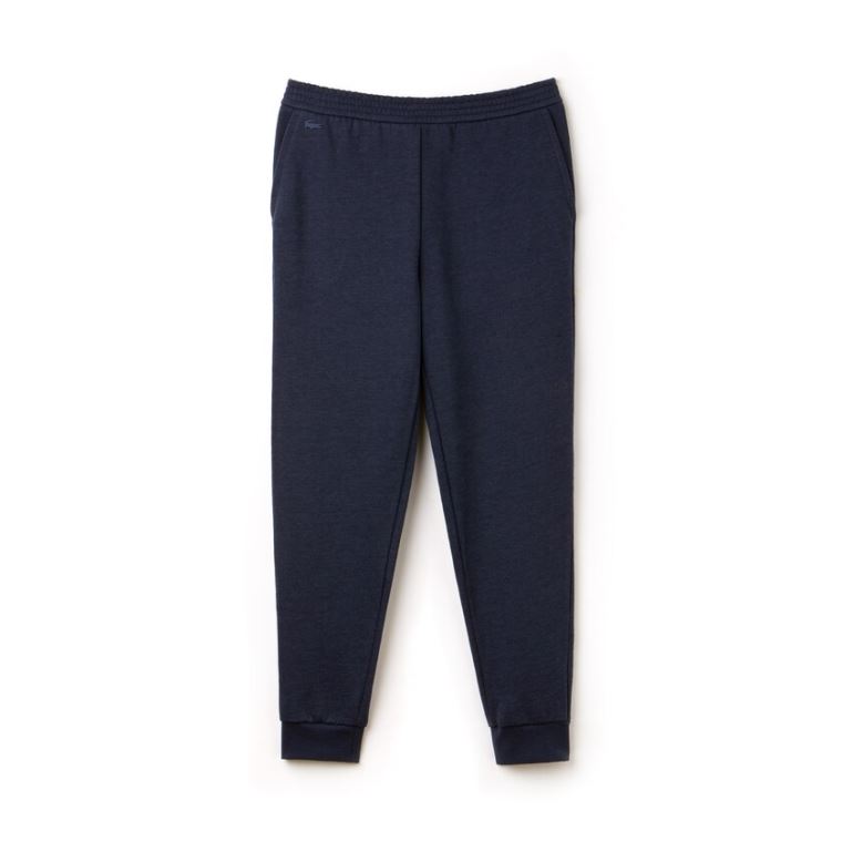 Lacoste Motion Pamut And Wool Fleece Sweatpants Kék | 5DKKmqnI