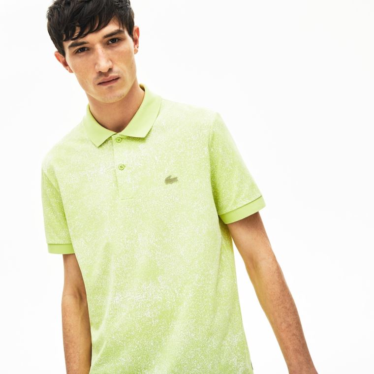 Lacoste Motion Premium Piqué Polo Shirt Sárga | 6W6uo0Gt