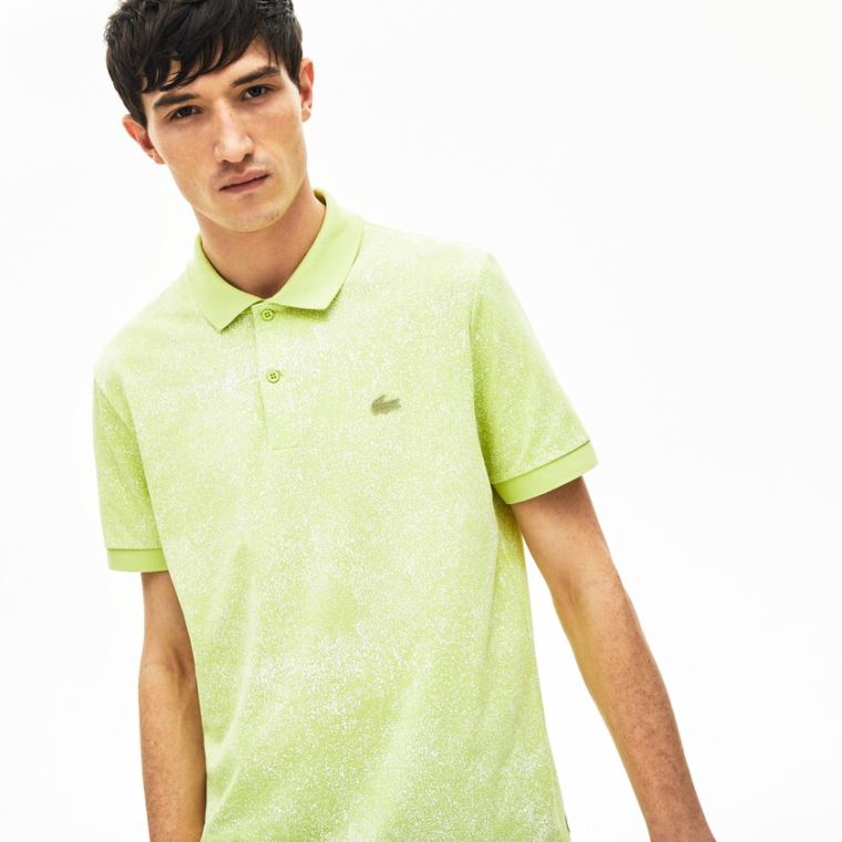 Lacoste Motion Premium Piqué Polo Shirt Sárga | sLHJjWzi