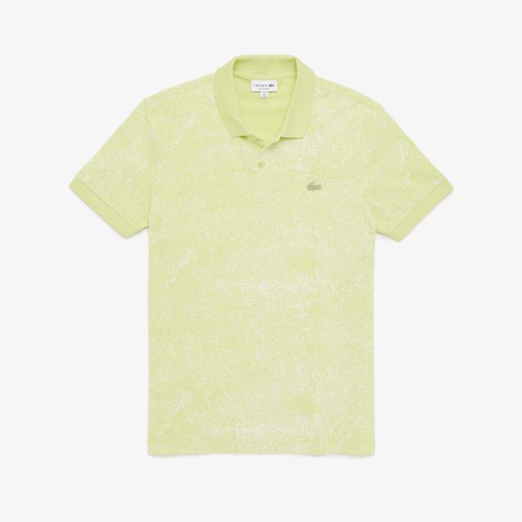 Lacoste Motion Premium Piqué Polo Shirt Sárga | sLHJjWzi