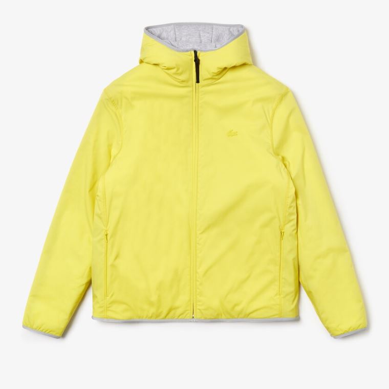 Lacoste Motion Reversible Jacket Szürke Sárga | oxW5mn9P